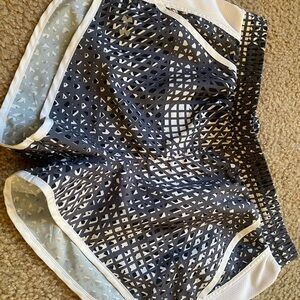 Under Armour Black and White Athletic Shorts